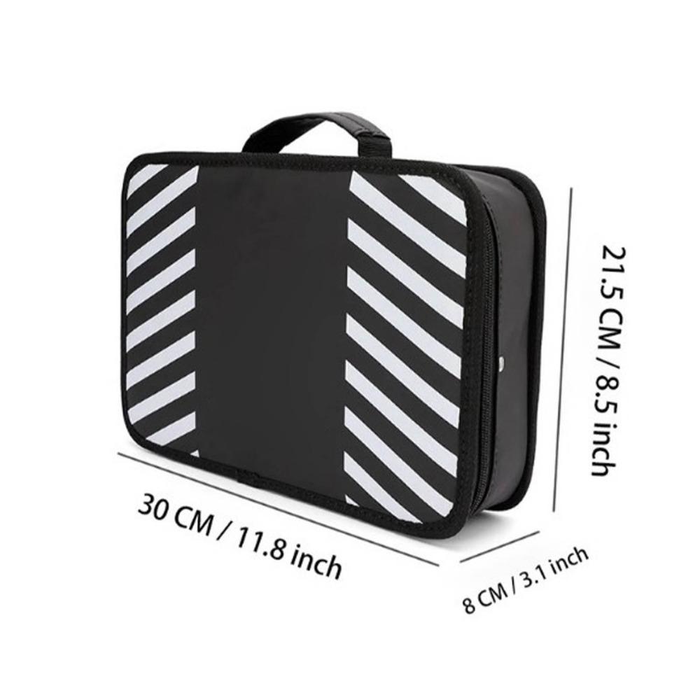 PU Hairdresser Carrying Case Organized Compartments Hair Cutting Grooming Kit Travel Use