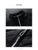 2024 Winter Men's Solid Color Quilted Stand Collar Cotton Jacket with Velvet Lining