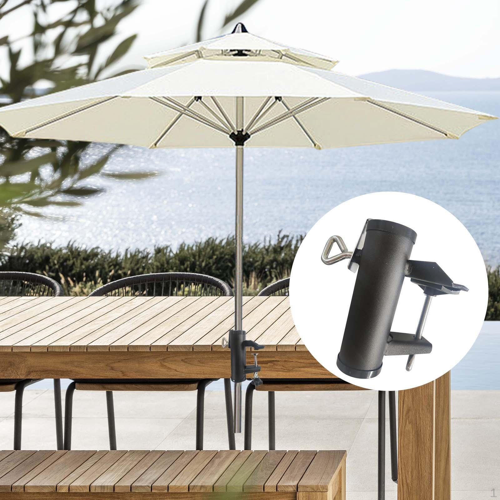 Deck Mount Umbrella Stand Parasol Holder Multipurpose Heavy Duty Fishing Clamp