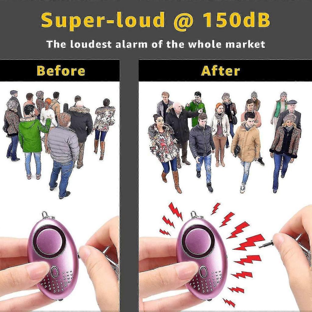 Personal Alarm | Pack Of 3 | Super-loud! @ 130db | Police Approved | Super-long Battery Life