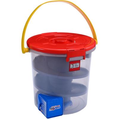 TAKARA TOMY Tomica World Bucket Toy with Interactive Features and Colorful Design