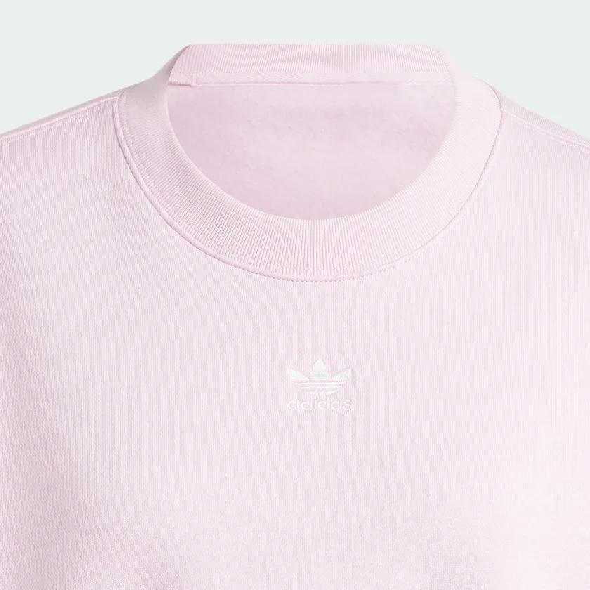 Adidas Originals Adicolor Essentials Crew Sweatshirt With Trefoil Logo Women Sweatshirt Pink IJ9771