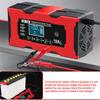 Car Battery Charger Multiple Protection 14.6V 10A Iron Lithium Charger Pulse Repair 12V 10A Smart Battery Charging EU/US Plug Digital LCD Display