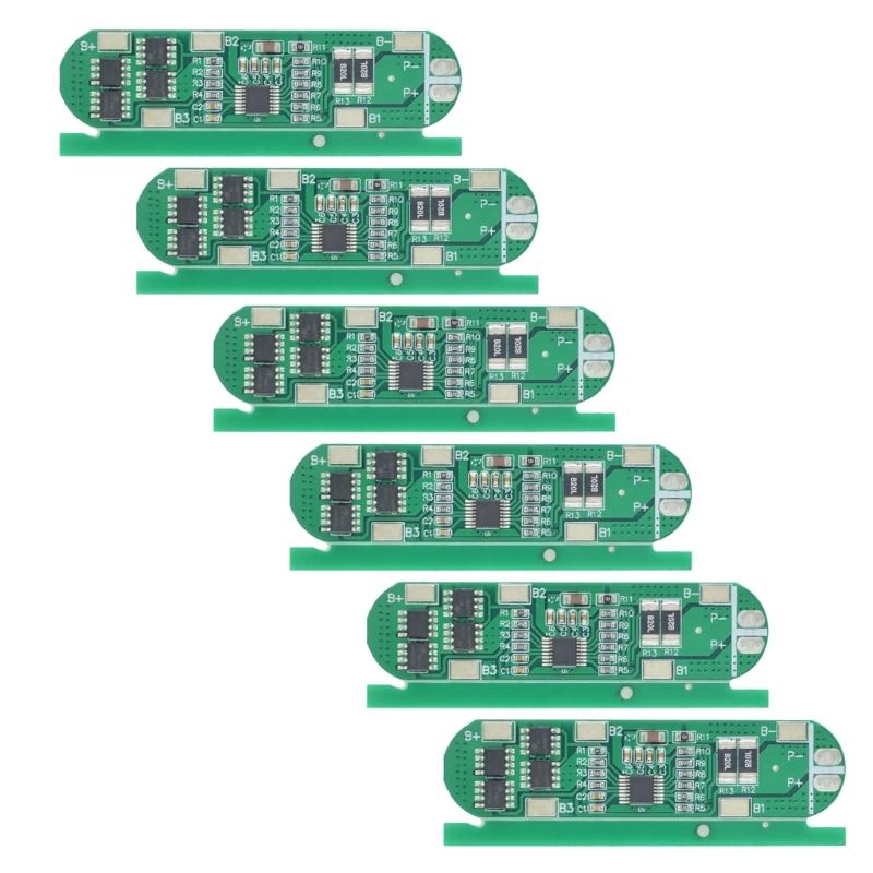 

6Pcs 4S 12A 18650 Battery Protective Board 14.8V with Over Charging Discharge Current Protective Circuit Board 1