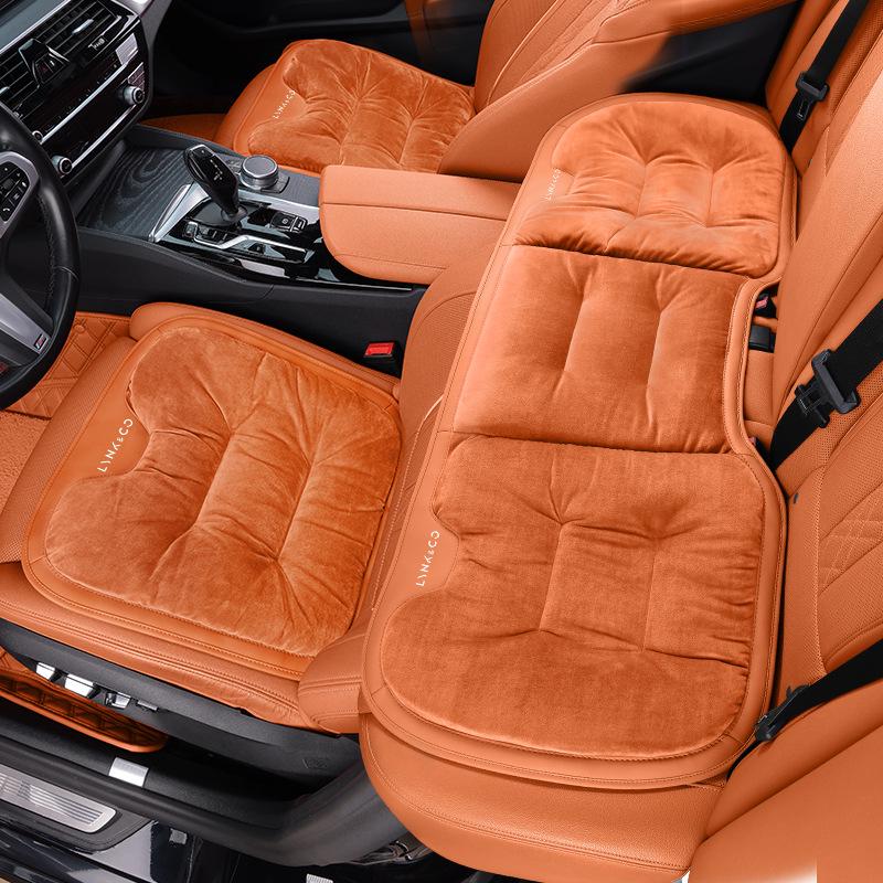 Winter Plush Car Seat Cover for Lynk & Co 01-03, 05-06, 09: Rear Seat Cushion for Warmth