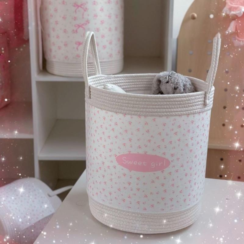 Stylish Fabric Clothes Bin With Reinforced Structure For Dorm Apartment Or Nursery Arrangement
