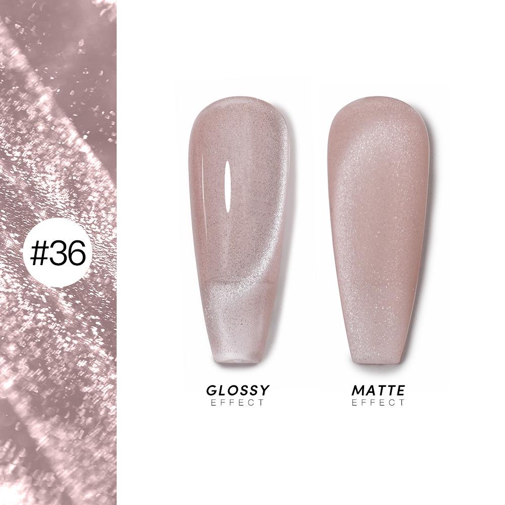 2024 Trendy 36-Color Cat Eye Nail Gel Set - Sparkly UV Gel for Salon Use