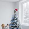 Christmas Tree Topper Halloween Tree Spooky Decorations 5 Inch Skeleton Head Party Props For Halloween Garden Home Lawn Desk