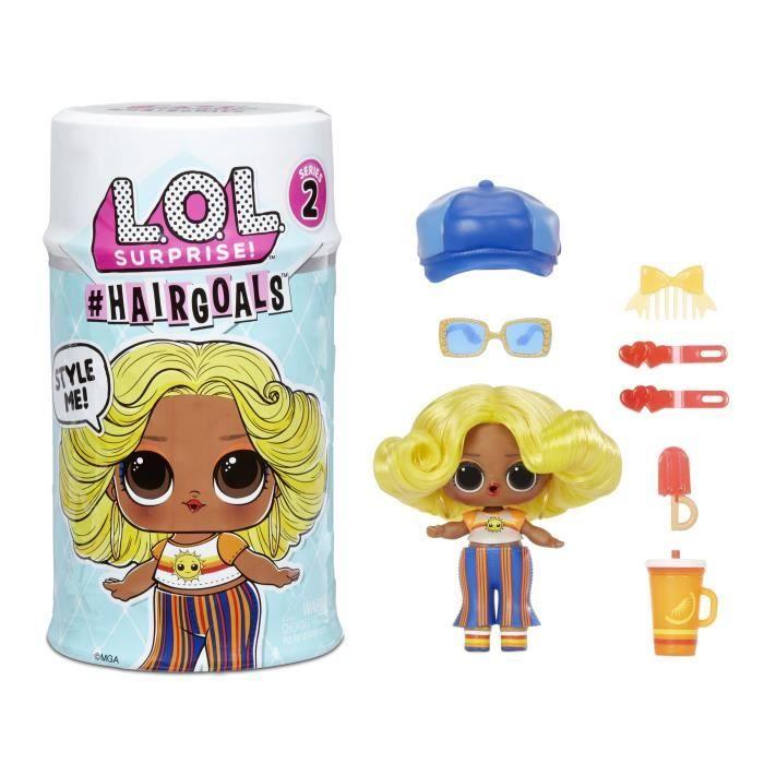 L.O.L. Surprise Hairgoals 2 - Mini poupées avec cheveux et accessoires - 7,5cm