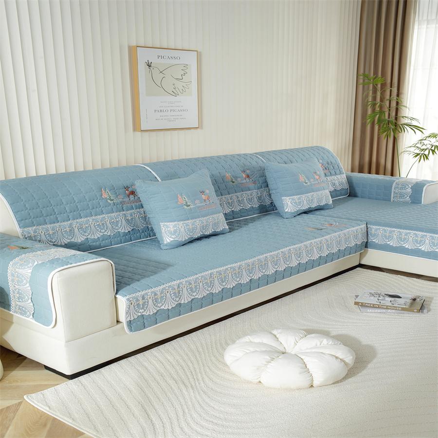 Simple Non-slip Leather Sofa Cushion Winter Sofa Cover All-inclusive Sofa Cover Sofa Towel