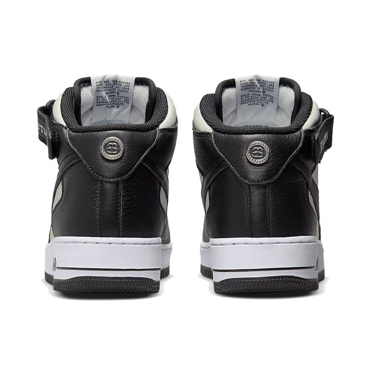 Nike X Stussy Air Force 1 Mid 'Black White' DJ7840-002