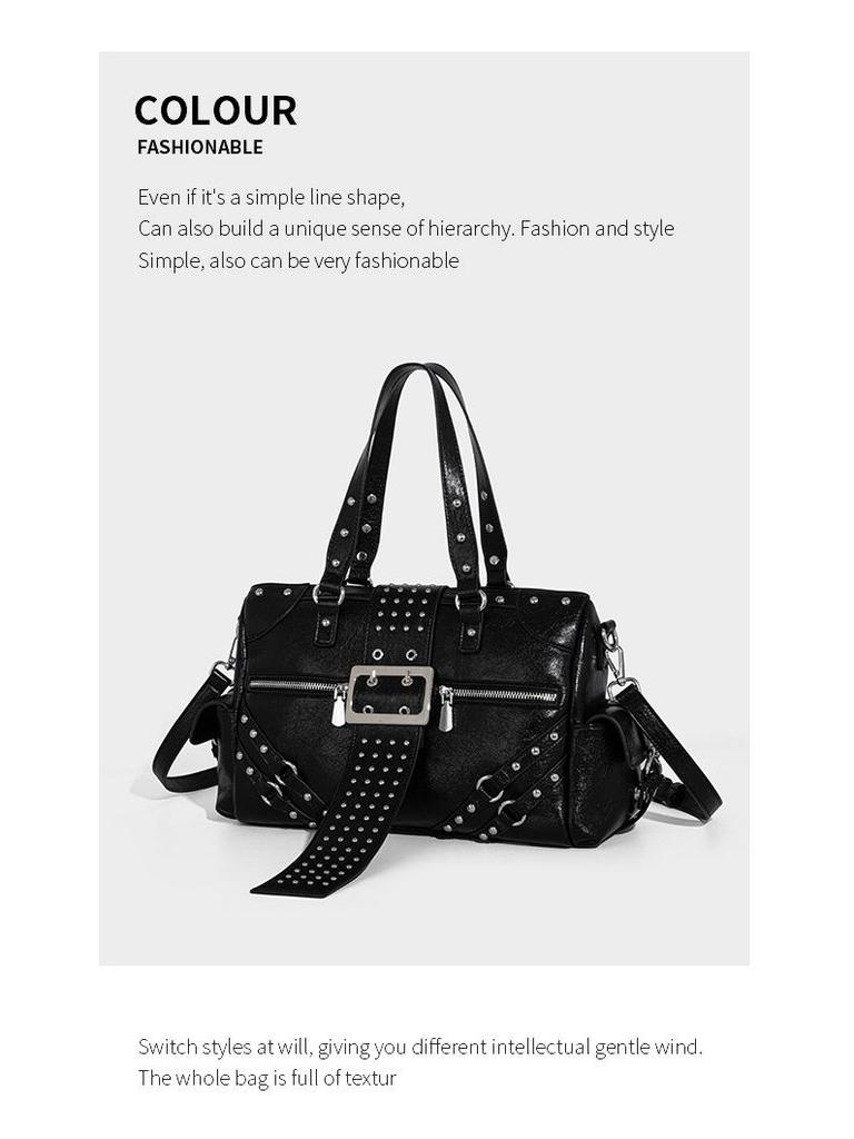New Retro Rivet Punk Shoulder Bag - Trendy High-End Autumn/Winter Collection