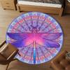 1pc Dragonfly Mandala Round Chair mat Area Rug - Non-Slip, Floor Mat for Office, Bedroom, and Indoor Decor c1118203