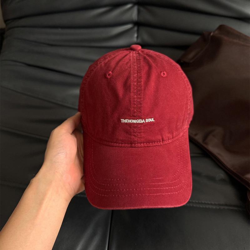 Letter Embroidered Baseball Cap Women S Summer Fashion Couple S Versatile Daily Simple Cap adjustable
