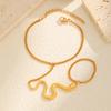 Stainless Steel Snake Animal Finger Bracelet Gold Fashion Jewelry Br-2332