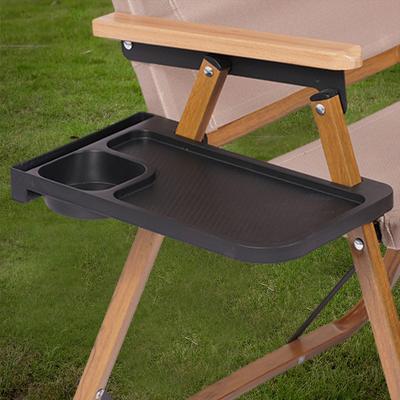 Folding Reclining Clip On Side Desk Portable Clip On Side Recliner Table Multipurpose PP for Fishing Camping Beach Recliner