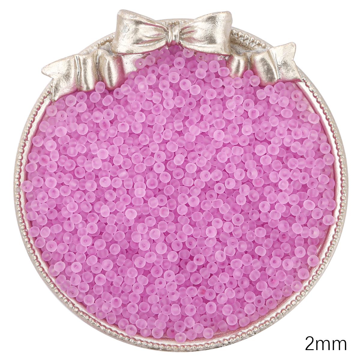 

Прозорі матові чеські скляні намистини Розсипний бісер для виготовлення ювелірних виробів своїми руками, шиття одягу, бісеру, аксесуарів A06 2mm 660pcs