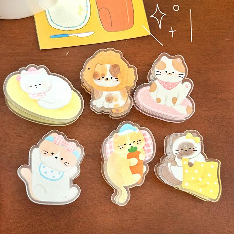 Cute Kitten Animal Cartoon Decorative Gift Sealing Clip Memo Clip Pp Clip For Students Cute Little Items