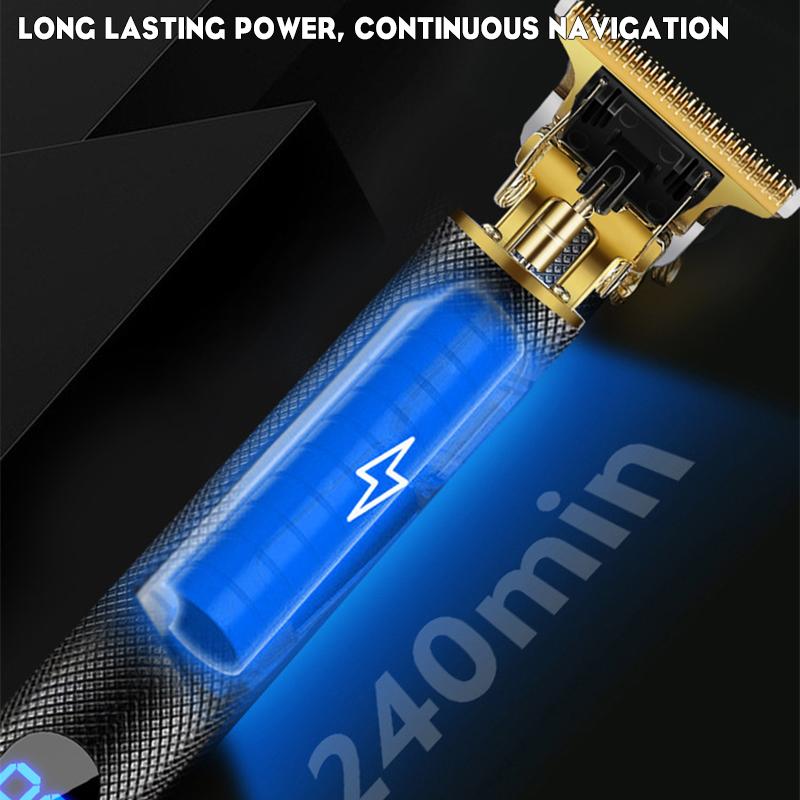 5V 10W USB Rechargeable Electric Hair Clipper Hair Trimmer Beard Razors Men Cordless Baldheaded Haircut Machine With LCD Display New