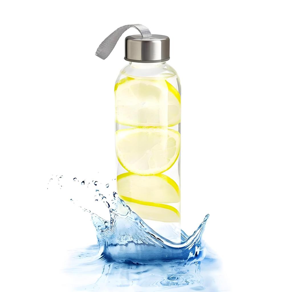 MYEEDA Water Bottle, 500ml, Made of Food-Contact Resin, Easy to Clean, MyBotto Plastic Clear Bottle, Stylish, Lightweight, Slim, Transparent,