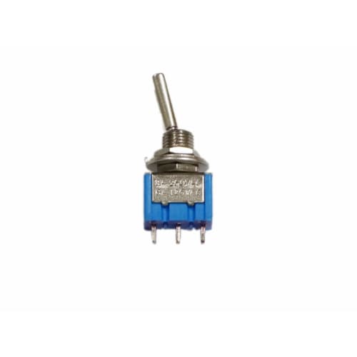 Mini Switch, ON-ON Type, 1 Circuit, 2 Contacts, 3 Pins, Blue, for Guitar/Effects/Electronic Circuits (Single Item)