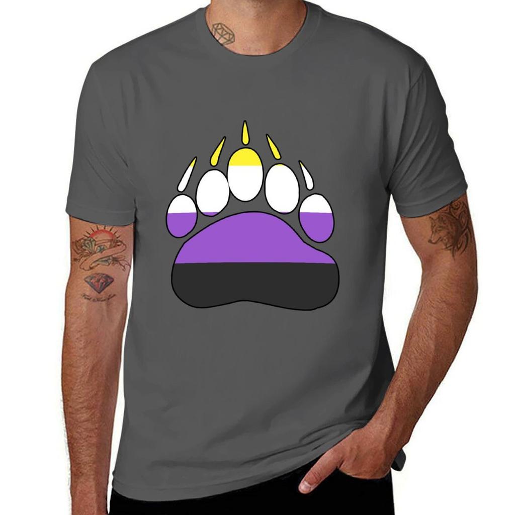 Bear Print Nonbinary TShirt Modern Print Casual TShirt