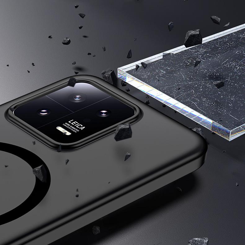 Applicable To Xiaomi 11PRO Ice Mist Skin Sense Magnetic Mobile Phone Case 11Ultra Semi-transparent PC Ultra-thin Anti-drop Hard Protective Case