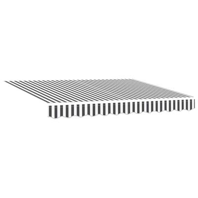 Replacement Canopy Fabric Anthracite and White 3.5 X 2 M Polyester