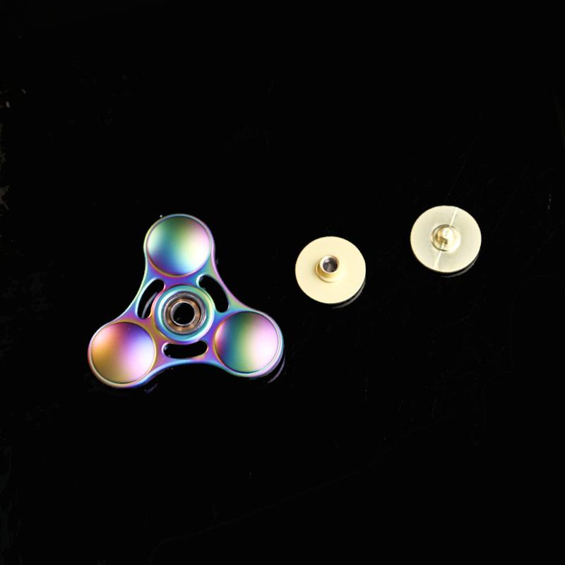 EDC Rainbow Fidget Spinner Hand Fidget Spinner EDC Fingertip Spinning Top Tip Gyro Metal Anti Stress Relief Toy for Adult