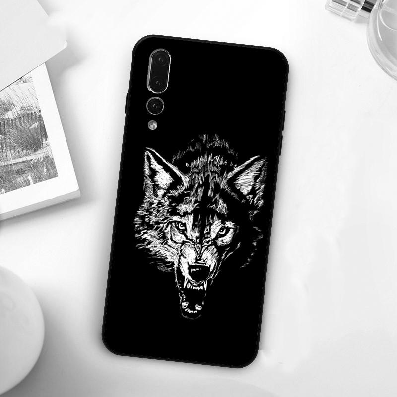 Angry Wolf For Huawei Nova Y60 Y70 Y90 Y72 Y73 Y61 Y91 7i 8i 11i 12i 12s 9 10 SE P20 P30 P40 Lite Case