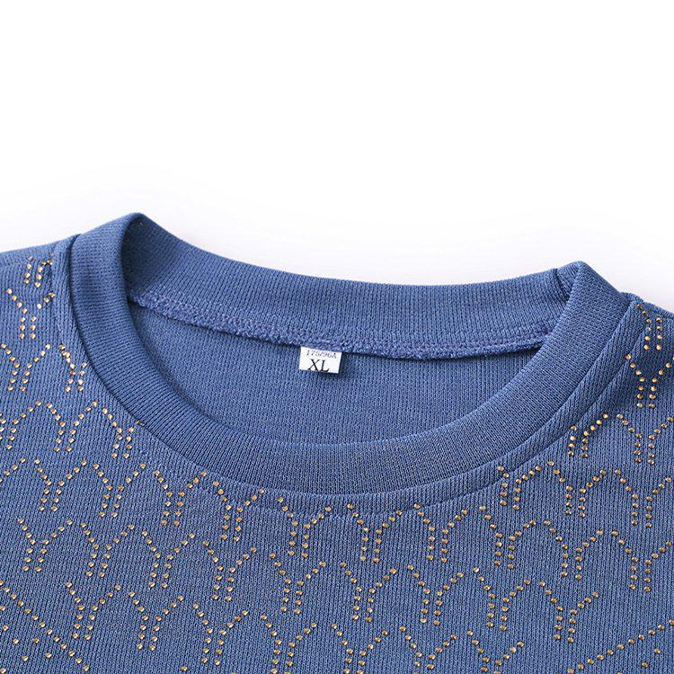 Mom's Spring Knit Short-Sleeve Cardigan & T-Shirt Set - Women's Plus Size Top for Spring/Autumn