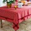 Chinesischen Stil Red Dot Vintage Rechteckige Tischdecken Kaffee Esstisch Abdeckung Weihnachten Party Hochzeit Dekoration Bogen Blume