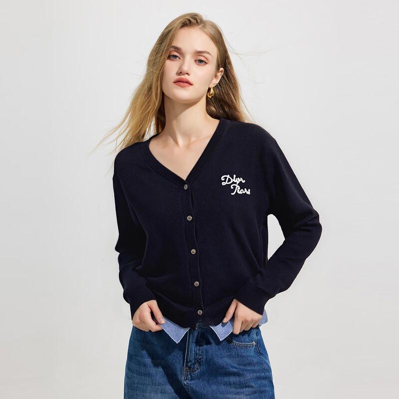 

Women s Slim-Fit V-Neck Wool Blend Cardigan One Size