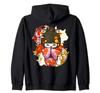 Kokeshi Doll Koi Fish Japanese Beauty Lover Zip Hoodie
