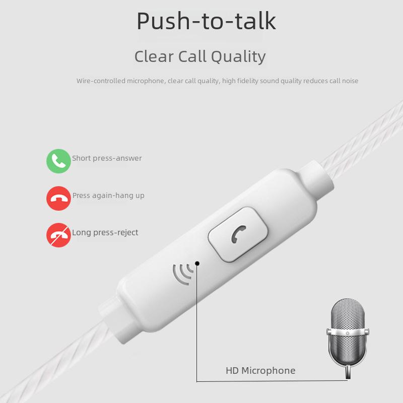 VPB S12 Heavy Bass sportovní kabelová sluchátka do uší s mikrofonem