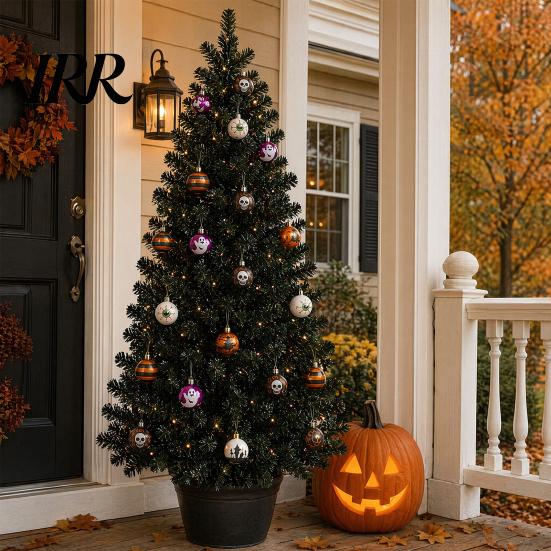Party Decorations for Halloween 16 Pcs Hanging Ball Decor, 6cm Skull Witch Eye Ornaments Eye-catching Items Ghost Tree, Spooky Window Yard Decor