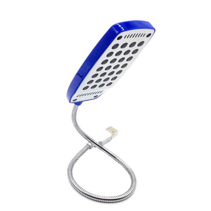 USB Flexible Mini Light 360° Adjustable 28 LED Desk Reading Lamp For Laptop PC Computer