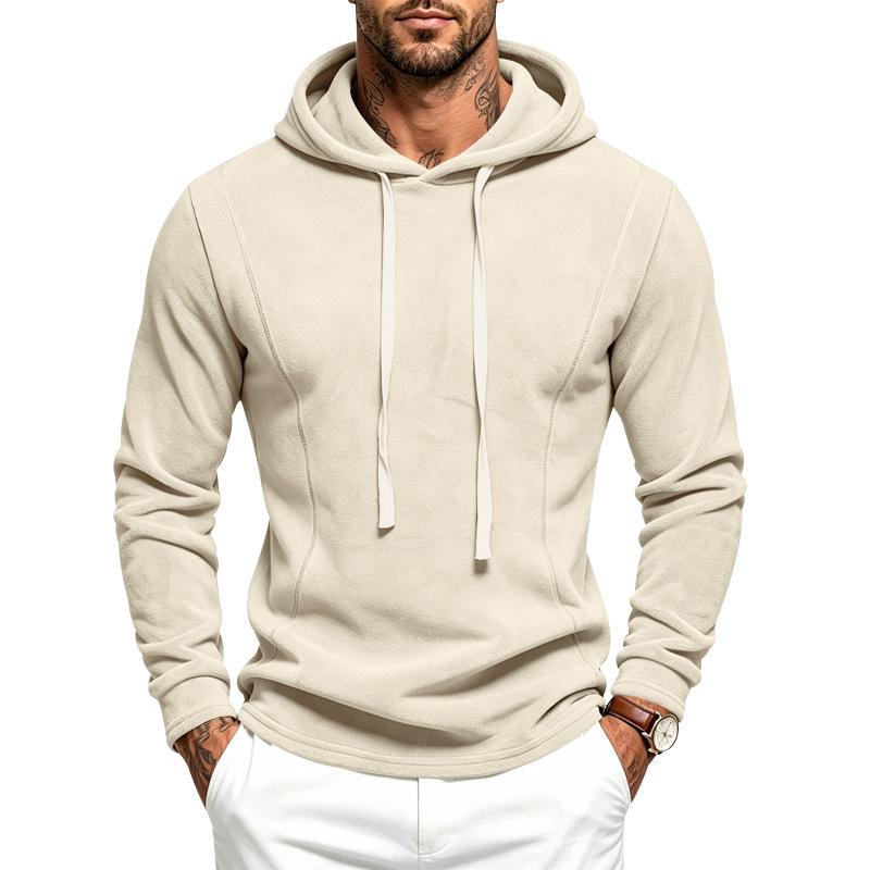 Men S Casual Long Sleeve Hooded Sweatshirt With Drawstring