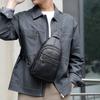 Genuine Leather Men's Chest Bag, Casual and Fashionable Crossbody Single-shoulder Bag, Durable Backpack