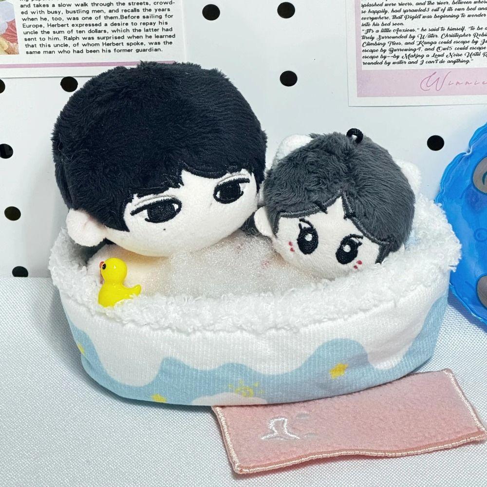 Desktop Decoration Doll Sleeping Bag Mini Furniture 10cm Doll Bathtub  Nunu Doll