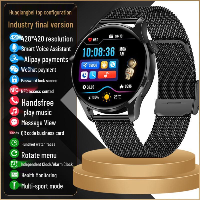 Watch4 Smartwatch: Call-Ready, New Vi/Vo Compatible, Bluetooth Multi-Function