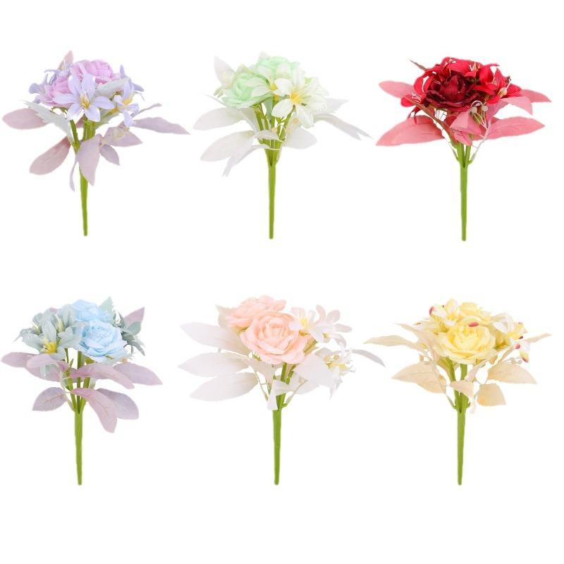 Artificial Flower Bouquet Wedding Home Decoration Table Decoration Photography Shooting Fake Flowers