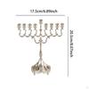 9 Branch Menorah Candle Holder for Hanukkah, Ideal Birthday Parties And Weddings.