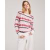 Women's Fall/winter Knitted Jacquard Crew-neck Sweater