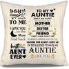 To My Bonus Daughter Gift Ideas Throw Pillow Covers for Bonus Daughter from Bonus Mom Bonus Dad Birthday Graduation Thanksgiving