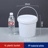 Hanyou 4L White PP Plastic Sealed Bucket