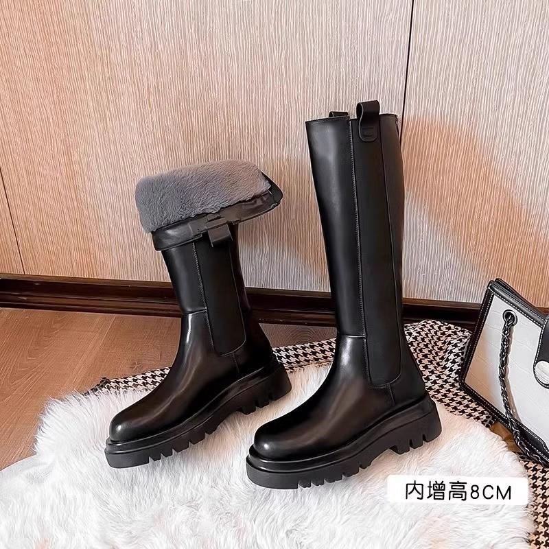 New long boots velvet women's winter snow boots women's fur integrated thickened long boots warm high boots