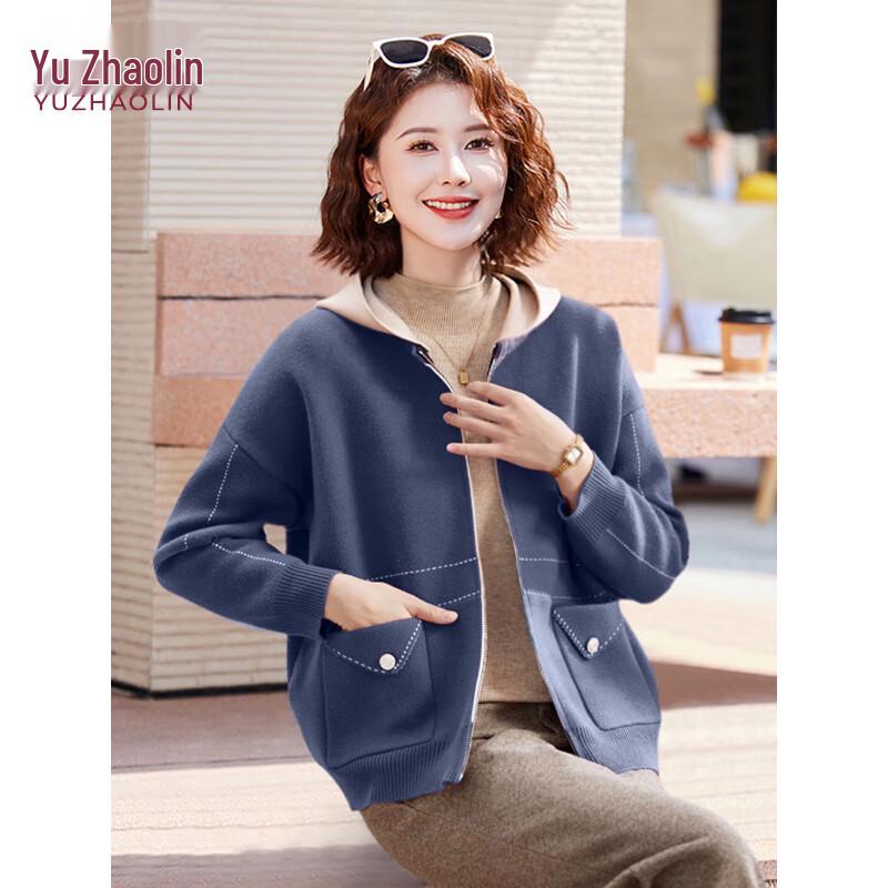 YUZHAOLIN Women's Elegant Spring Autumn Knit Jacket