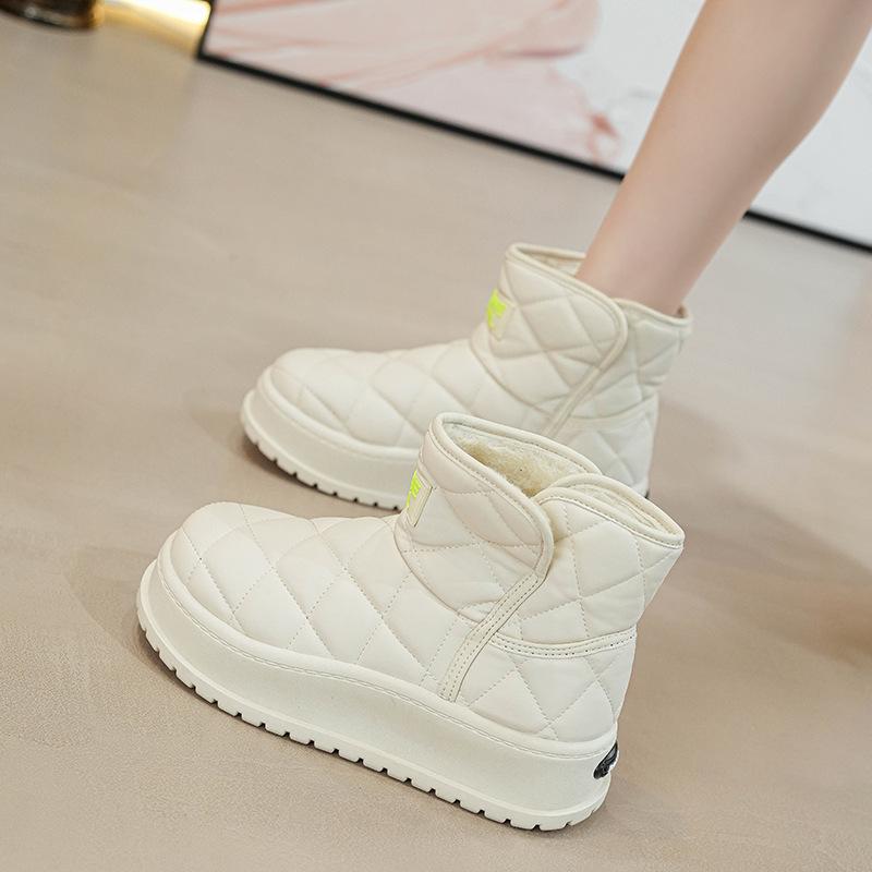 Winter new velvet snow boots ins student height-increasing sports board shoes casual cotton shoes