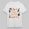 Women's Fashion T-Shirt Tropical Feelin Spritz Tee Short Cotton White Oversize